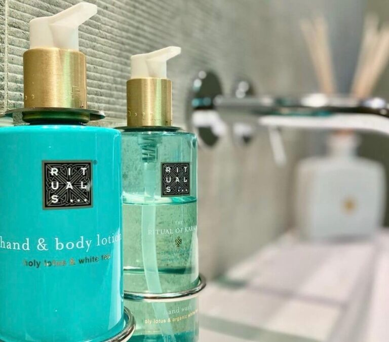 Afbeelding met Rituals producten die gratis worden aangeboden bij BodyFitHaren