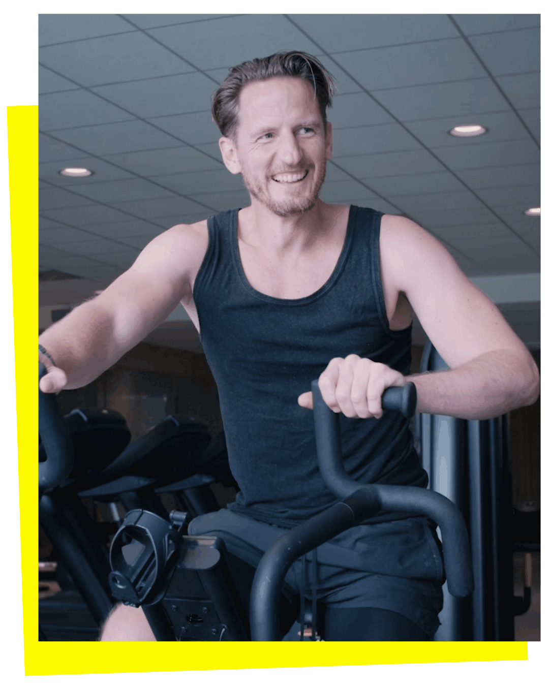 High Intensity Interval training op een airbike